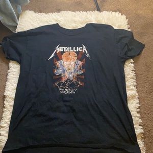 Boohoo Plus Metallica Oversized T-Shirt